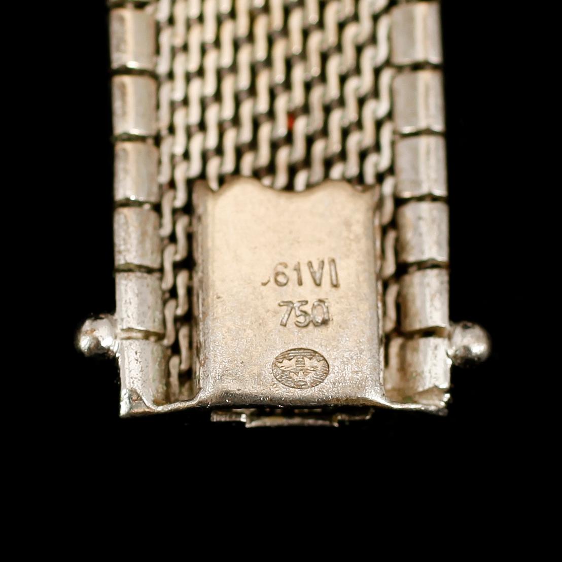 ARMBAND, 18 k vitguld, 1960-tal. Vikt ca 32 g.