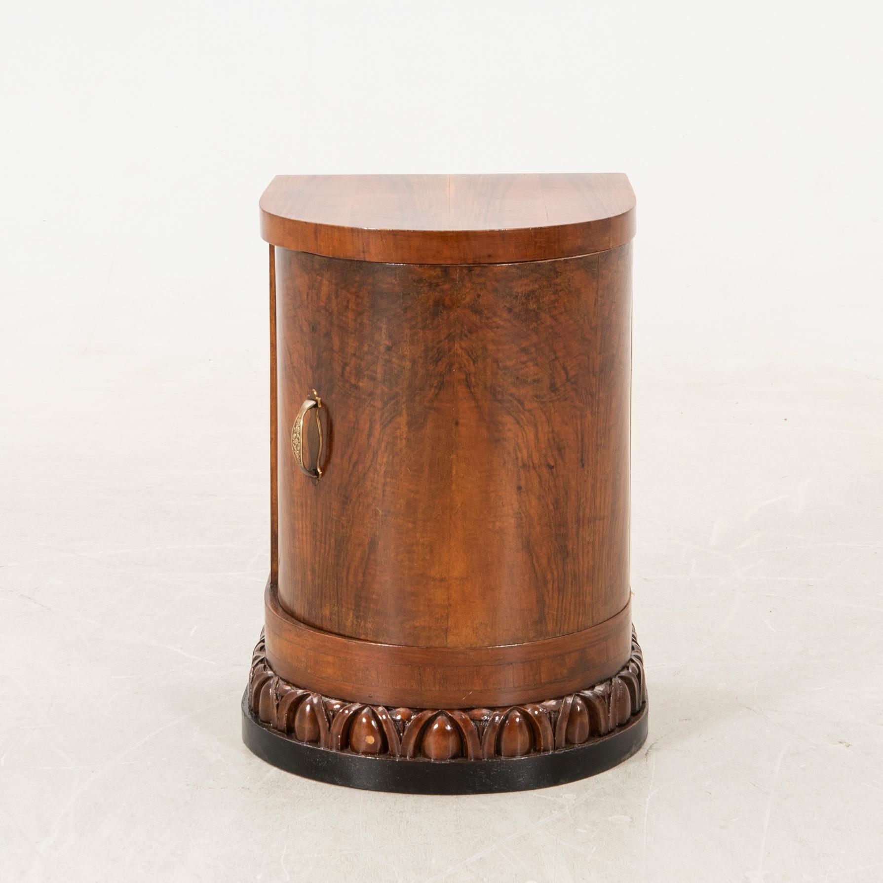 Bedside table Art Deco first half of the 20th century.