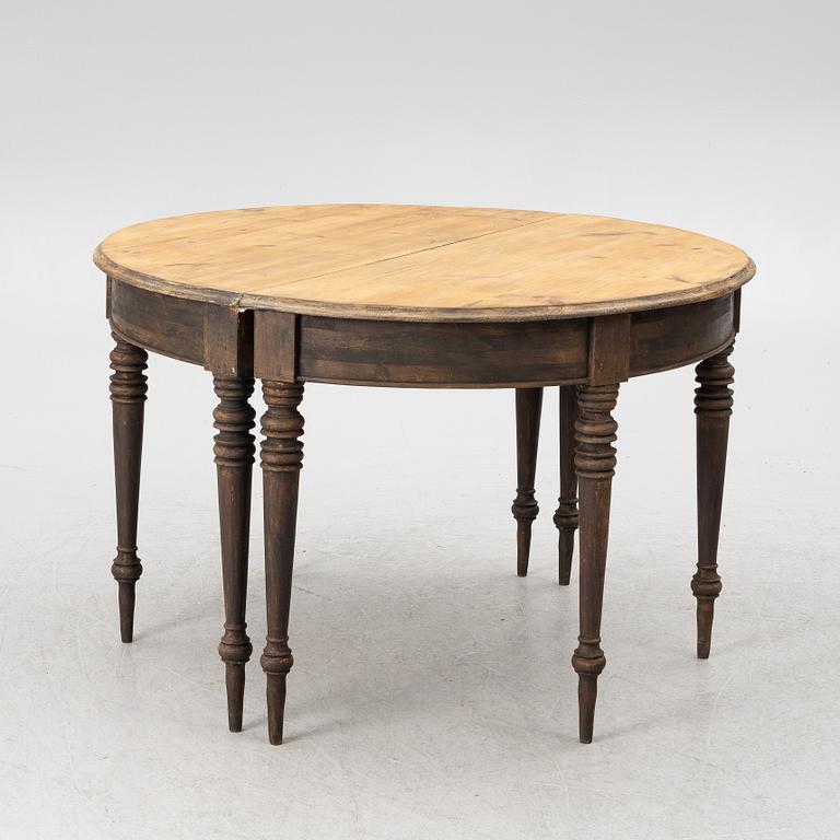 Månbord, ett par, Sverige, 1800-talets senare del.