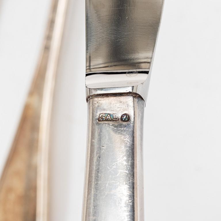 Cutlery, 17 pieces, silver.
