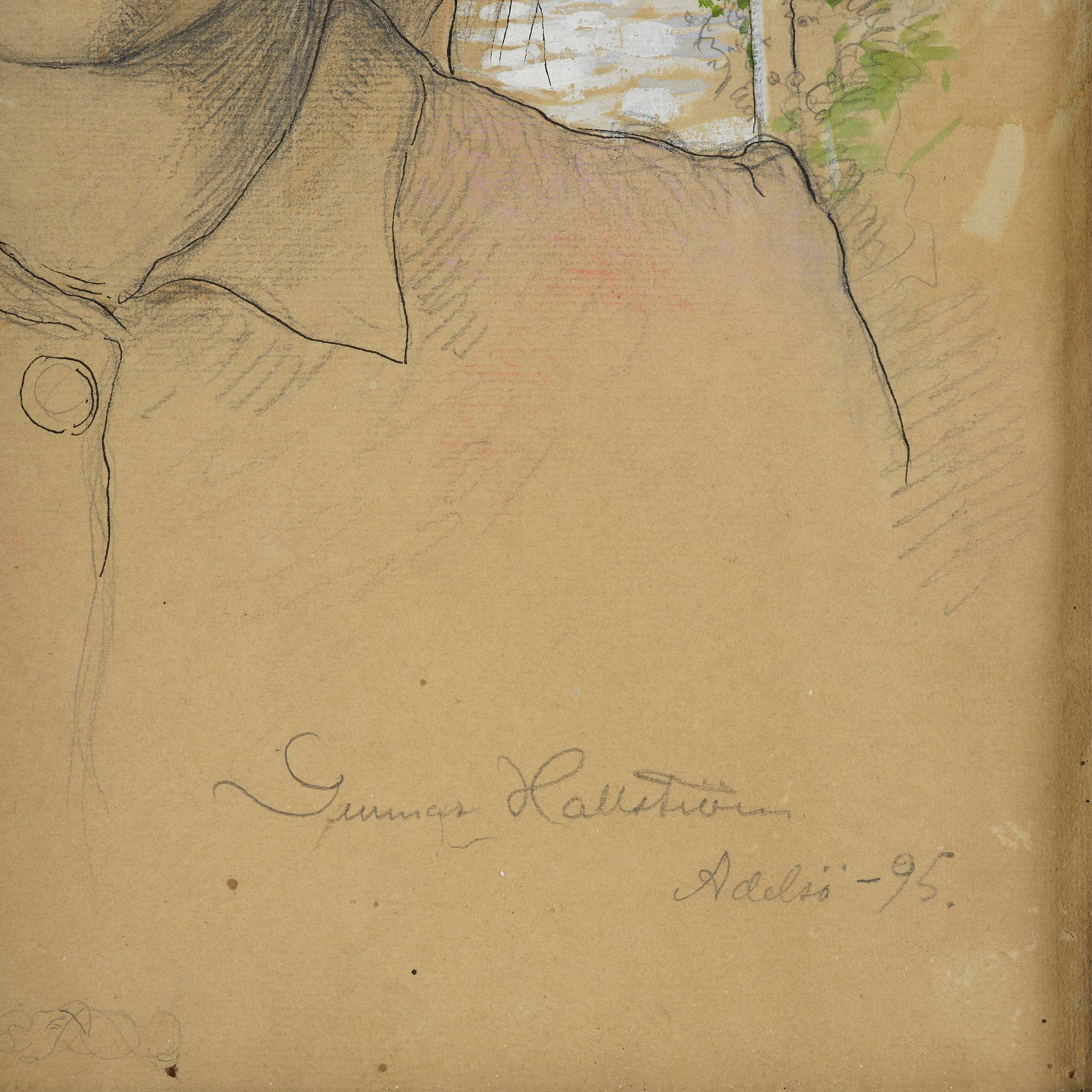 Gunnar Hallström, Flicka bland björkar, Adelsö.