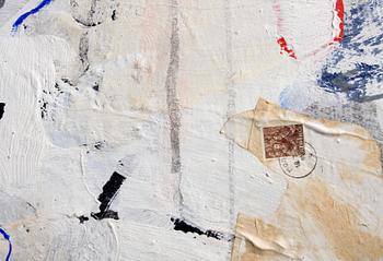OLLE ÄNGKVIST, collage/blandteknik, sign o dat 61.