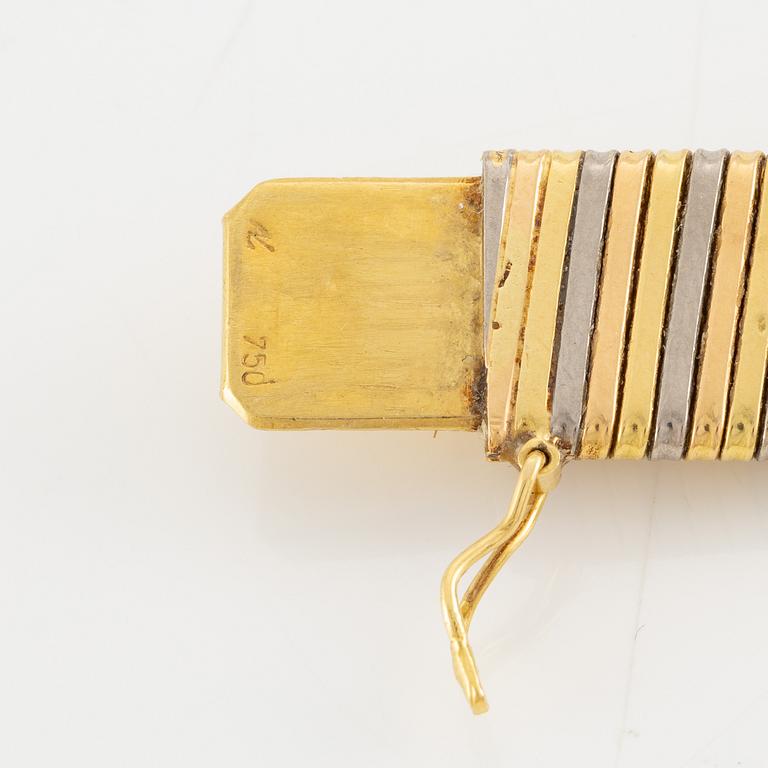 Collier med hänge, 18K guld med citrin och briljantslipade diamanter.