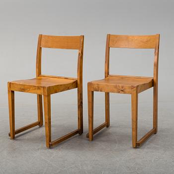 A set of eight 'Orkesterstolen' chairs by Sven Markelius, mid 20th century.