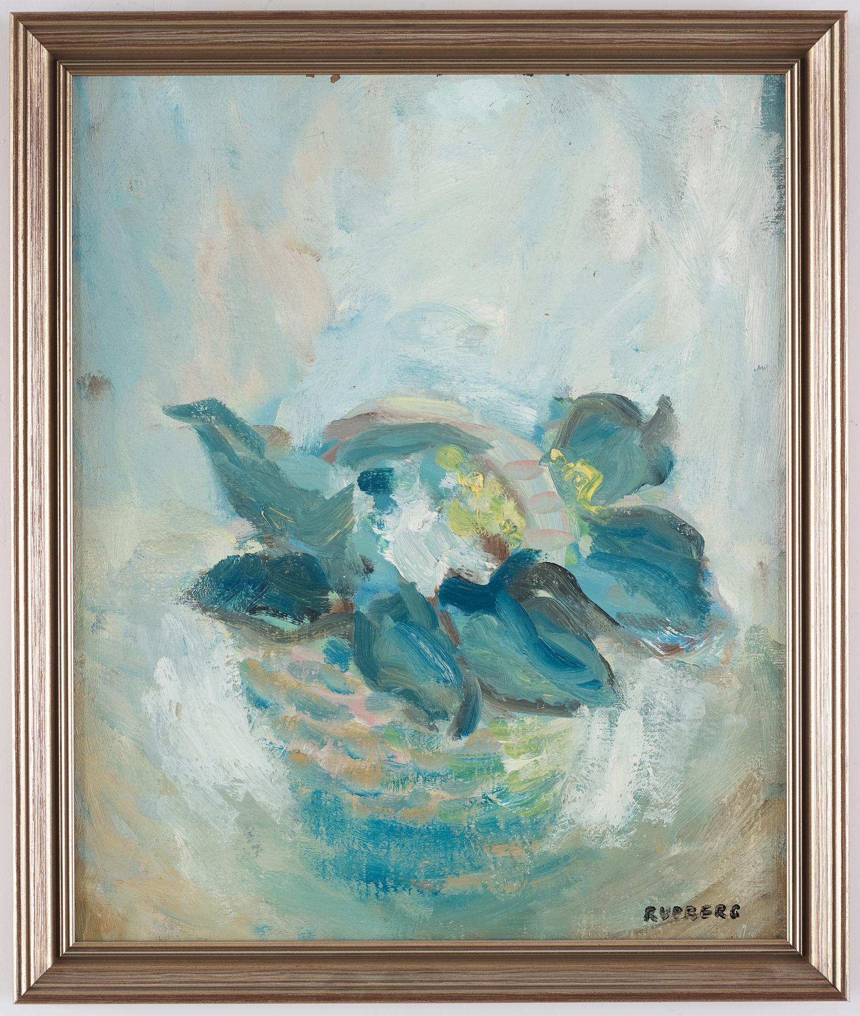 Gustav Rudberg, A still life with flowers.