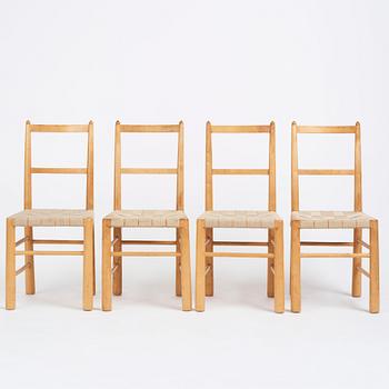 Gunnar Asplund, a set of four chairs for the Stockholm City Library, Nordiska Kompaniet ca 1928.