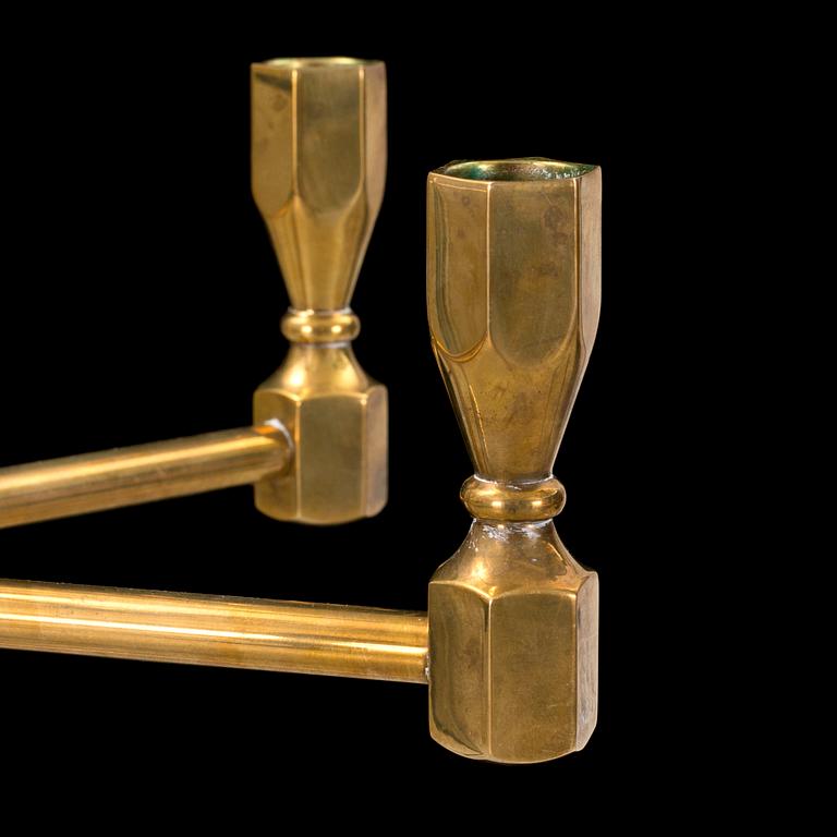 LJUSKRONA, mässing, Metallslöjden Gusum, 1900-talets andra hälft.