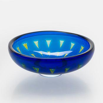 Sven Palmqvist, a 'Ravenna' glass bowl, Orrefors.