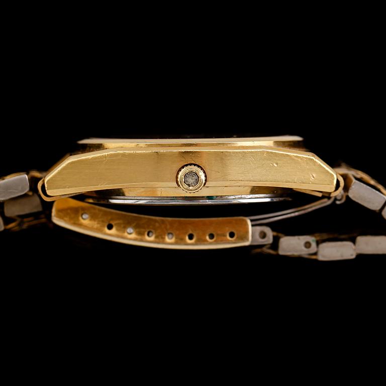 ARMBANDSUR, guld på stål, Omega Seamaster, Quartz.