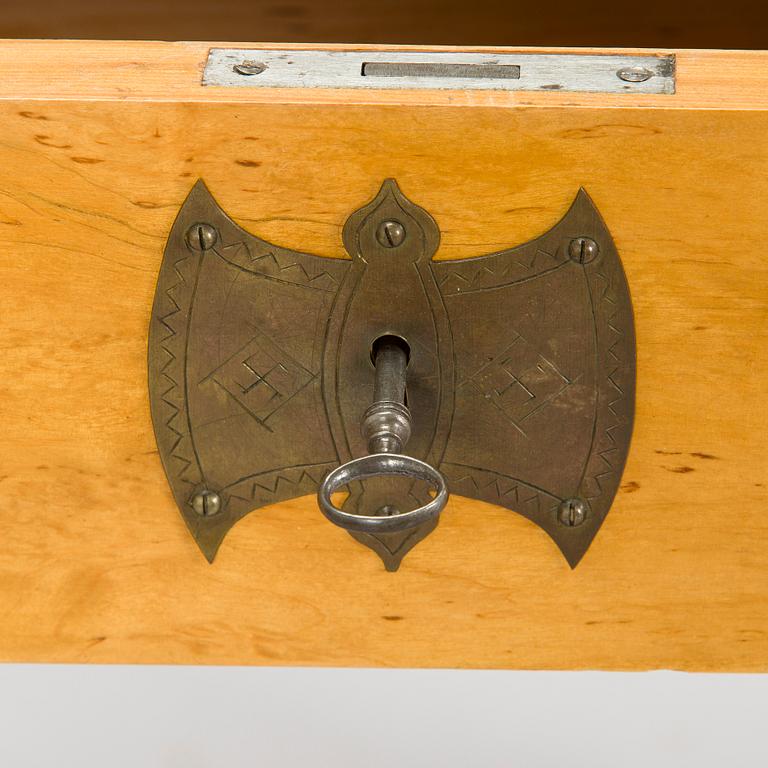 Yrjö Blomstedt, kirjoituspöytä ja jakkara, 1898.