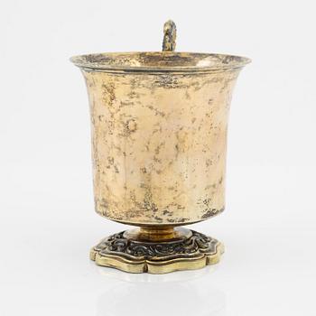 Temugg, förgyllt silver, kontrollör Nikolaì Lukich Dubrovin, Moskva 1841, Ryssland.