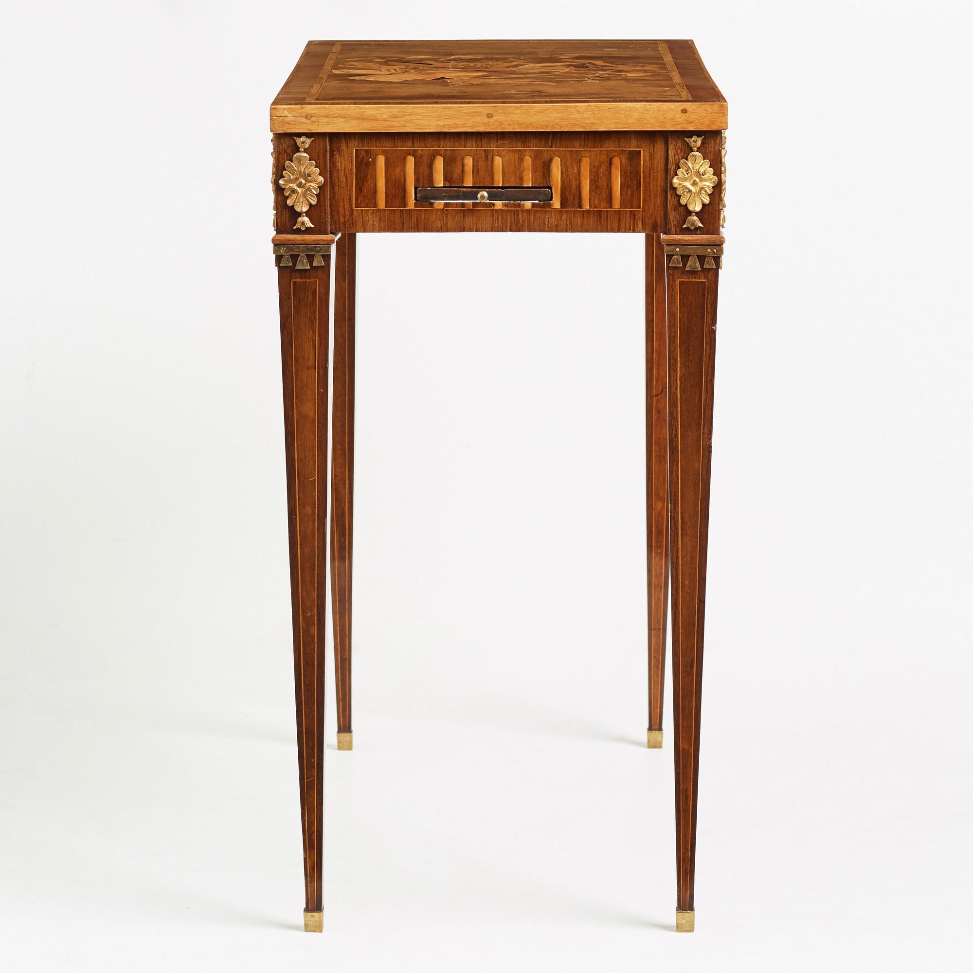 SPELBORD, Stockholmsarbete 1700-talets slut, Gustavianskt.