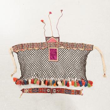 Horse blanket/decoration Kashgai semi-antique approx. 94x167 cm.