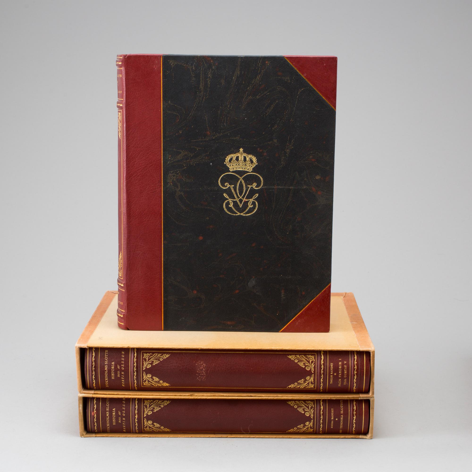 MARTIN OLSSON OCH TORD O:SON NORDBERG, (RED)3 vol, Stockholms slotts historia, 1-3, Stockholm 1940-41.