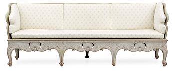 A Swedish Rococo 18th Century sofa.