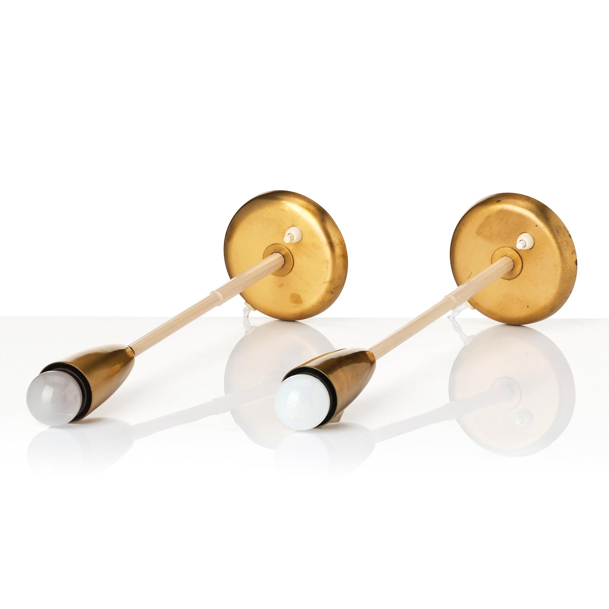 Harald Notini, a pair of table lamps, model '15602', Arvid Böhlmarks Lampfabrik, Sweden, 1940-50s.