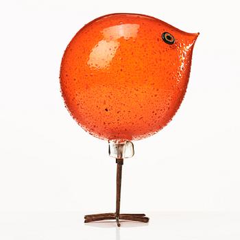 Alessandro Pianon, a "Pulcino" glass sculpture of a bird, Vistosi, Italy 1960's.