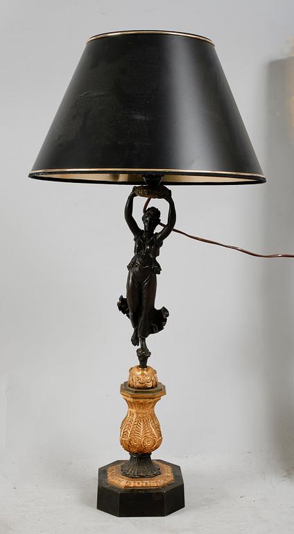 BORDSLAMPA, empirestil, 1800-tal.