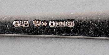 KAFFESKEDAR, 15 st, silver, modell Rosenholm. Vikt ca 228 g.