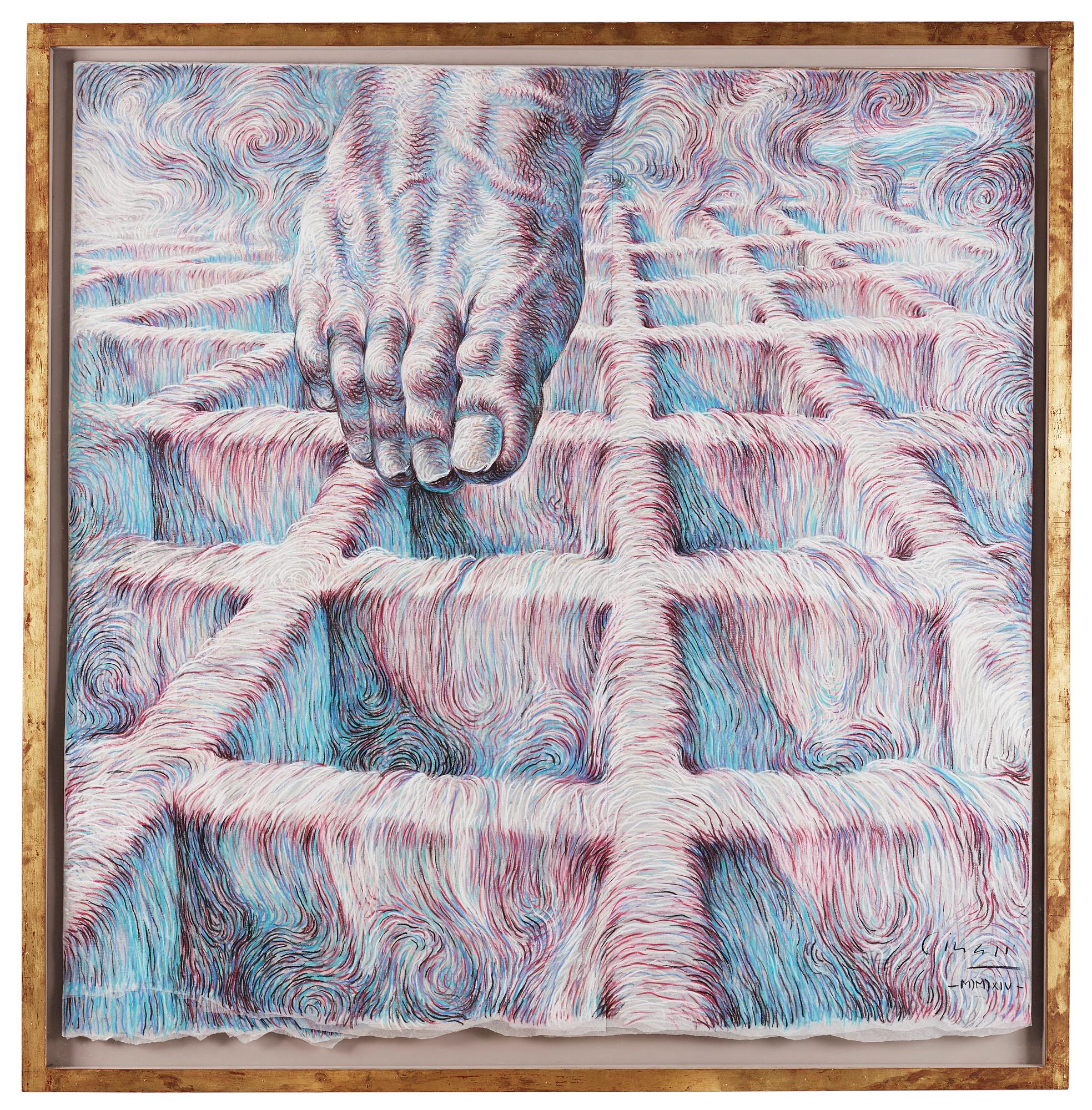 RICARDO CINALLI, pastell på papper. Signerad Cinalli och daterad MMXIV.