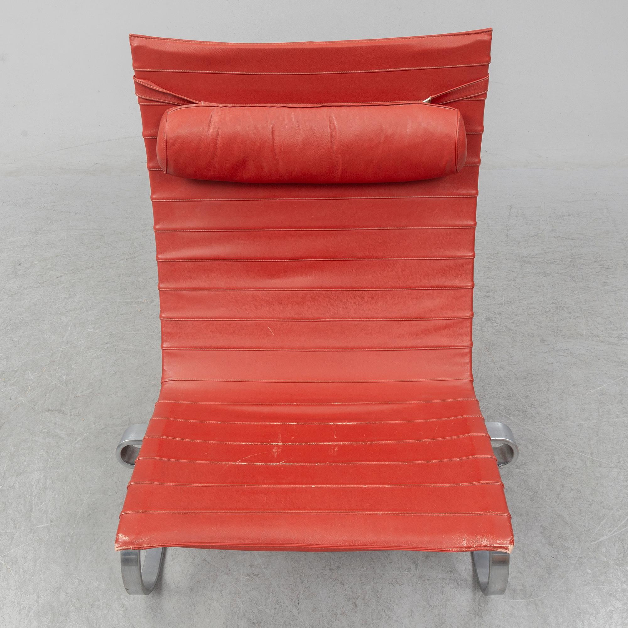 POUL KJAERHOLM, lounge chair, 'PK20', for Fritz Hansen 1986. Signed with label.