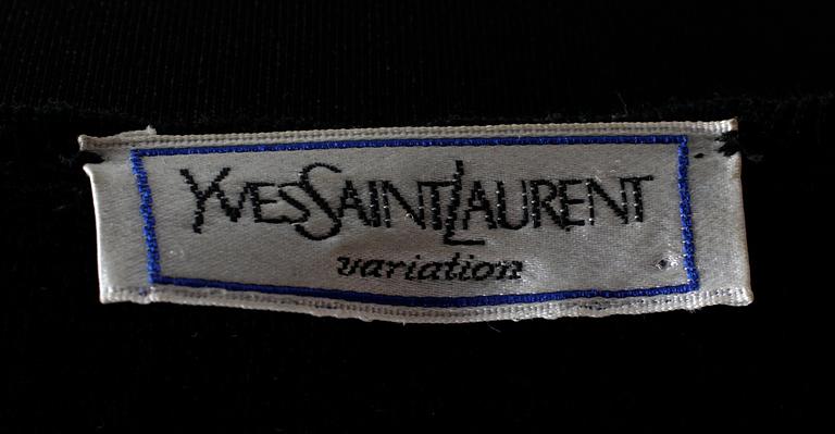 YVES SAINT LAURENT, kappklänning, 1970-tal.