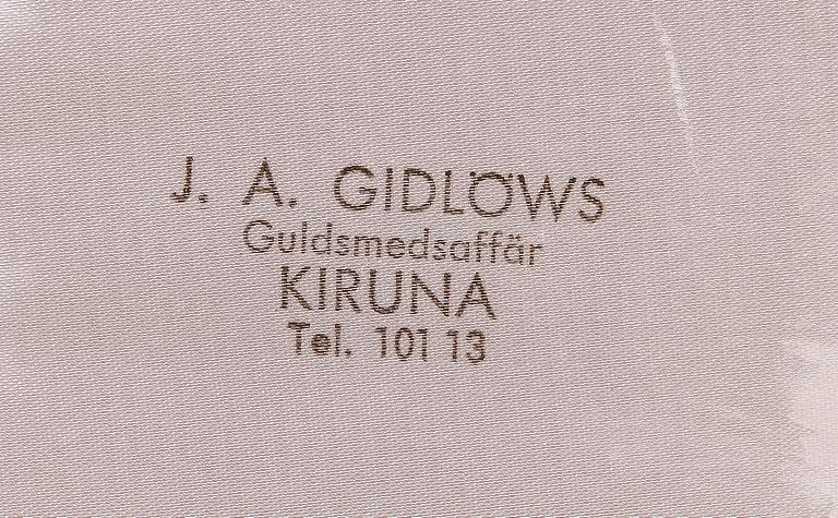 KAFFESKEDAR, 12+12, silver, bla Olga. Ceson resp GAB, 1960-tal.