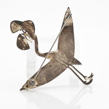 Wiwen Nilsson, Brooch, sterling silver, Lund, 1958.