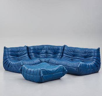 Michel Ducaroy, soffa, fyra delar "Togo", Ligne Roset, Frankrike sannolikt 1980-tal.