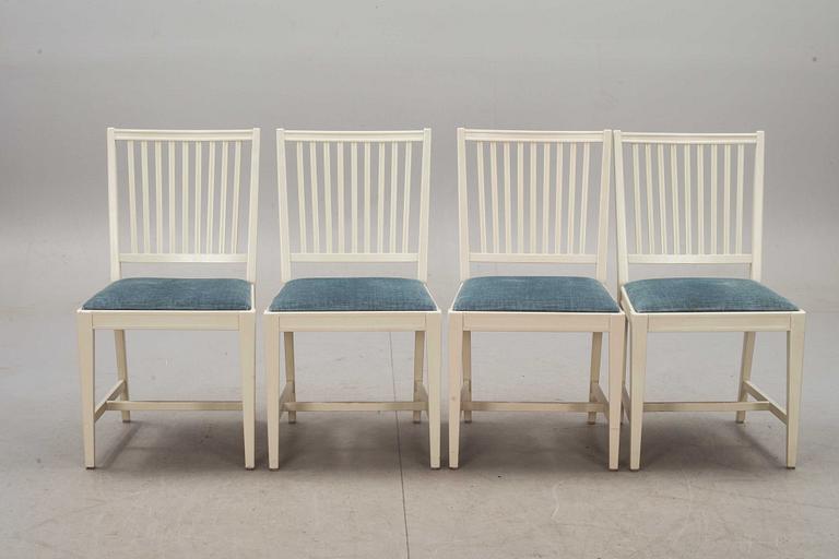 MATSALSBORD MED STOLAR, 1+4, design Svante Skogh. 1900-talets andra hälft.