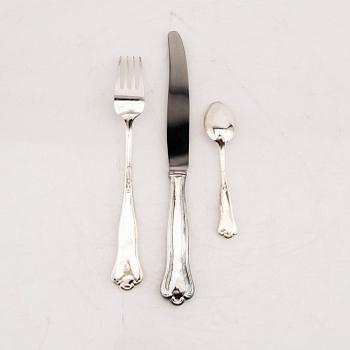 Bestick 52 dlr  "Kungsholm" silver Hallbergs Stockholm 1947/48.