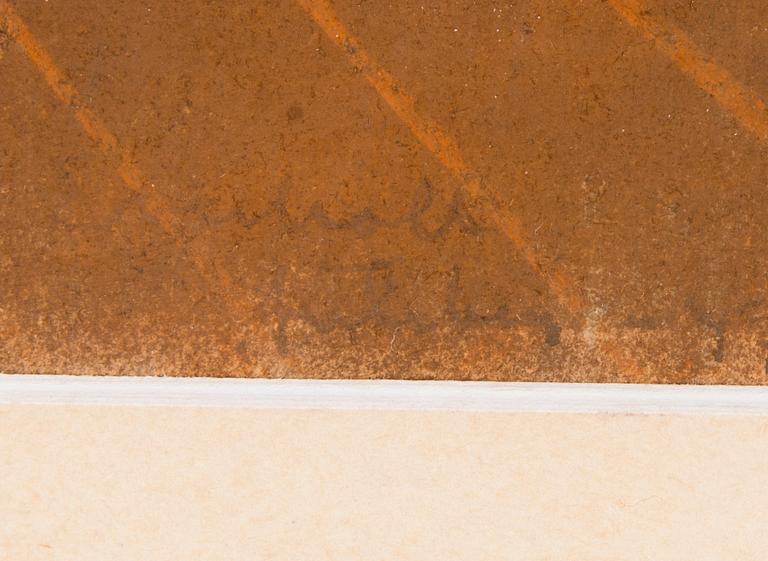 PAUL GRÖNHOLM, pastelli paperille, signeerattu ja päivätty -47.