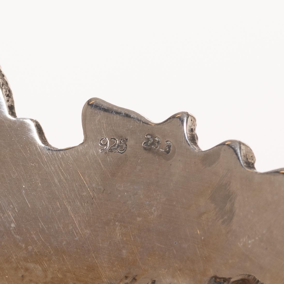 Decorative bowl, sterling silver, 20th century.