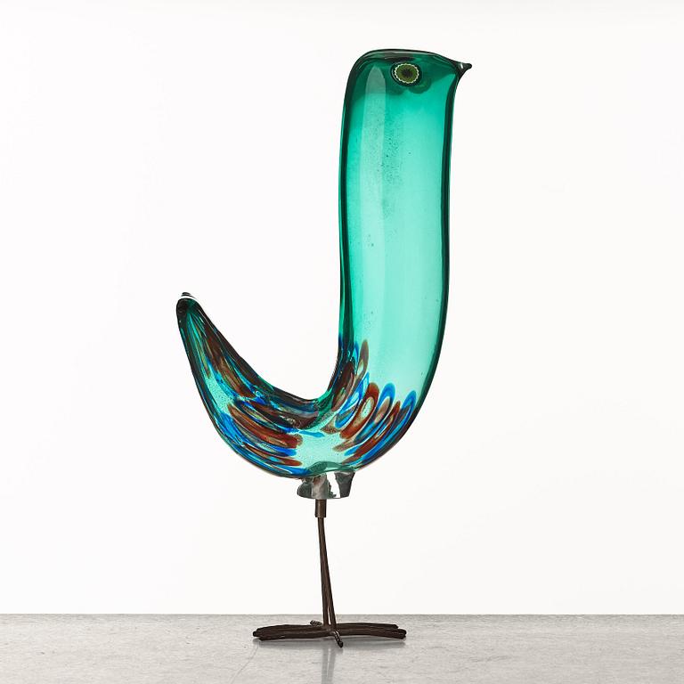 Alessandro Pianon, a "Pulcino" glass sculpture of a bird, Vistosi, Italy 1960's.