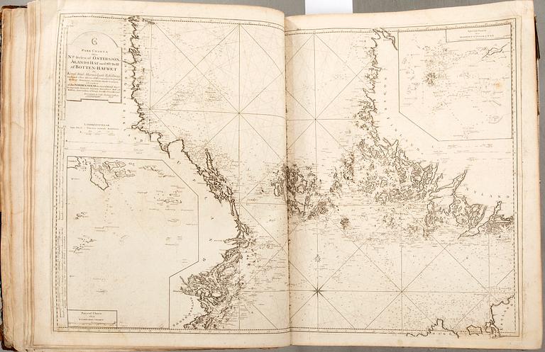 Gustaf af Klint, book, "Sweden's Maritime Atlas", 1797-1815.