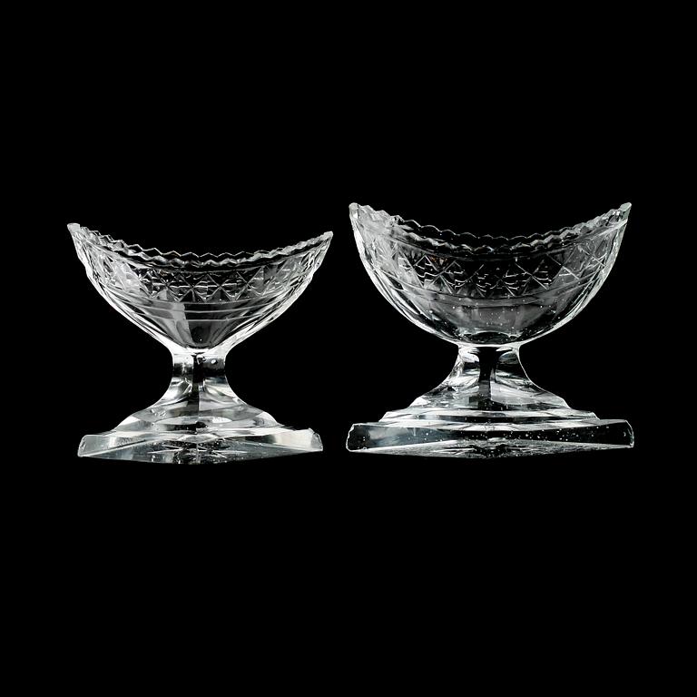 SALTKAR, 2 st, glas, 1800-tal.