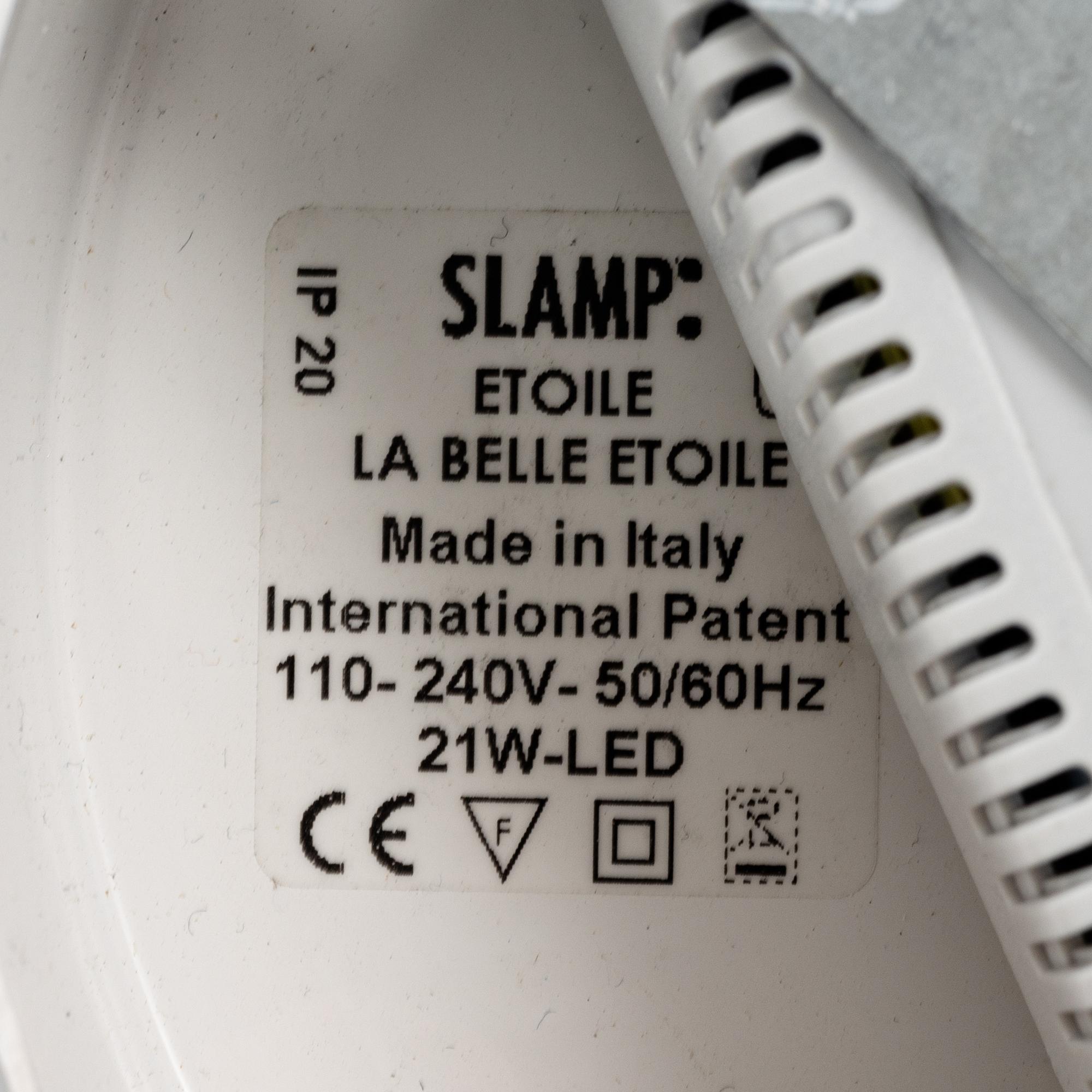 Adriano Rachele, a 'La belle étoile' ceiling lamp, Slamp.
