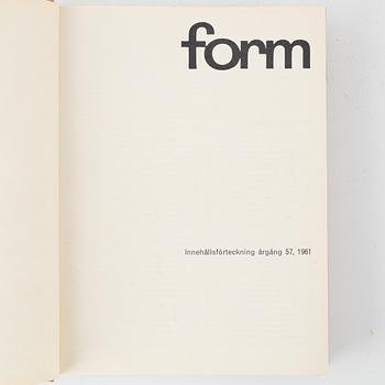 Svenska Slöjdföreningens Tidskrift, 9 band, 1955-1963.