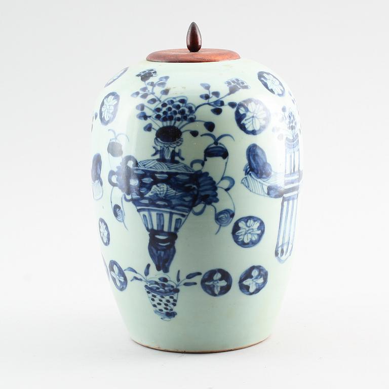 URNA, porslin, Kina, 1800-tal.