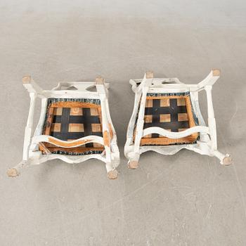 Stolar ett par, rokoko, 1700-talets mitt / senare del.