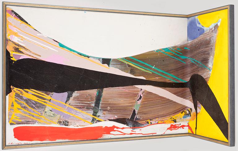 JAN NALIWAJKO, blandteknik på duk, sign o dat 1990.