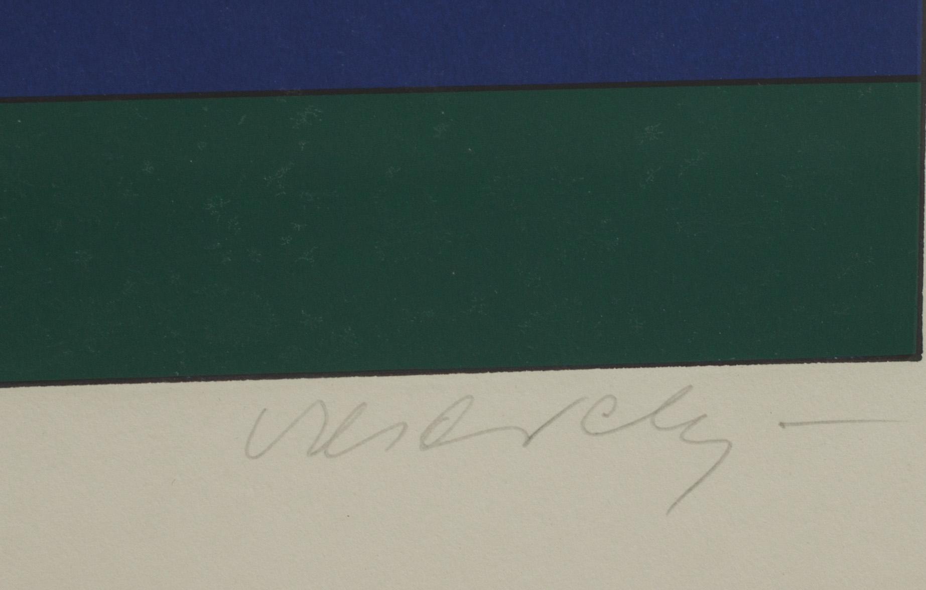 VICTOR VASARELY, färglitografi, signerad och numrerad 51/150.