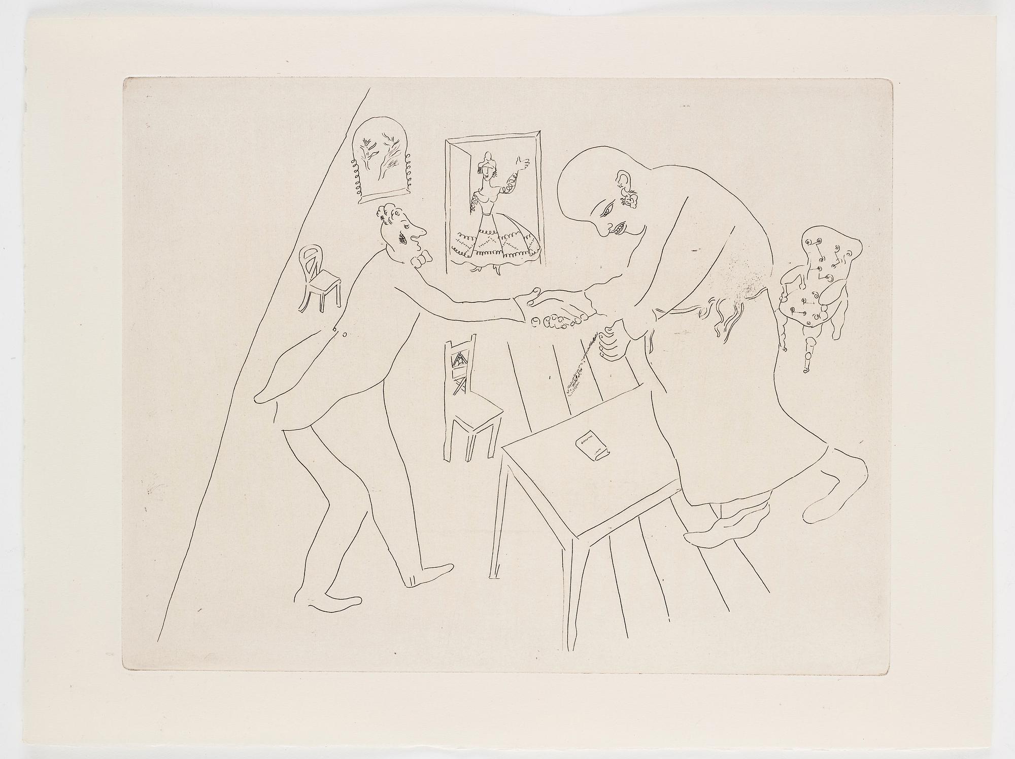 MARC CHAGALL, 71 st etsningar ur upplagan om 285 exemplar på Arches/MBM/J. Perrigot-papper, 1923-1948.