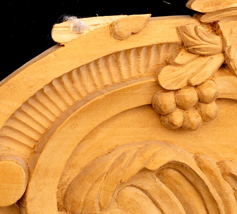 SPEGEL, Rokoko-stil, 1900-talets mitt signerad.