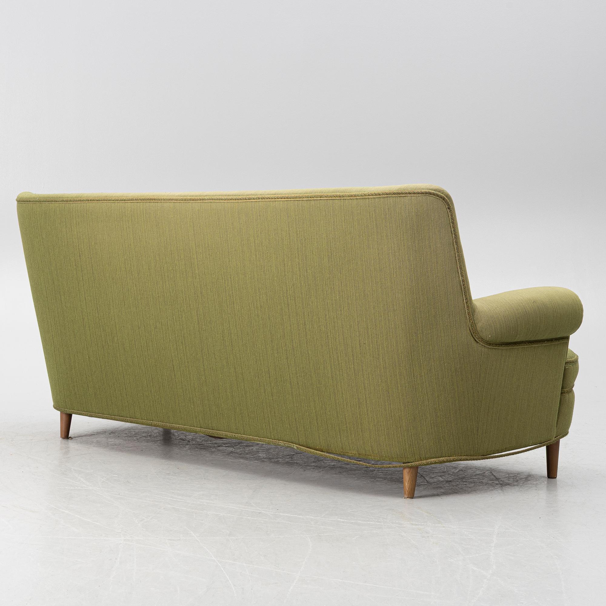 Carl Malmsten, soffa, "Hemmakväll", O.H. Sjögren, 1980-tal.