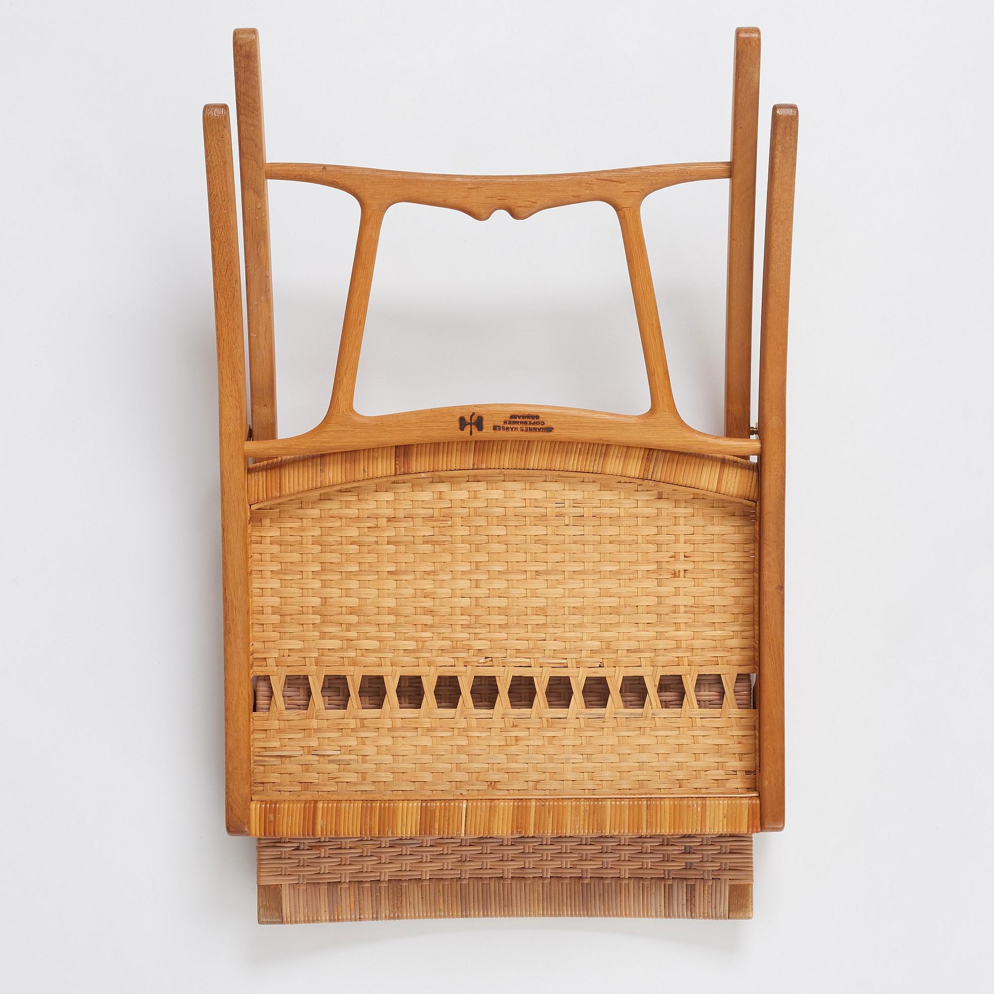 Hans J. Wegner, fåtölj, modell "512", Johannes Hansen, Köpenhamn 1950/60-tal.