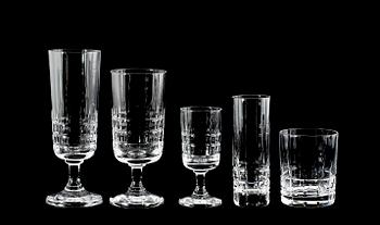 GLASSERVIS, 59 delar, "City", Vicke Lindstrand, Kosta.