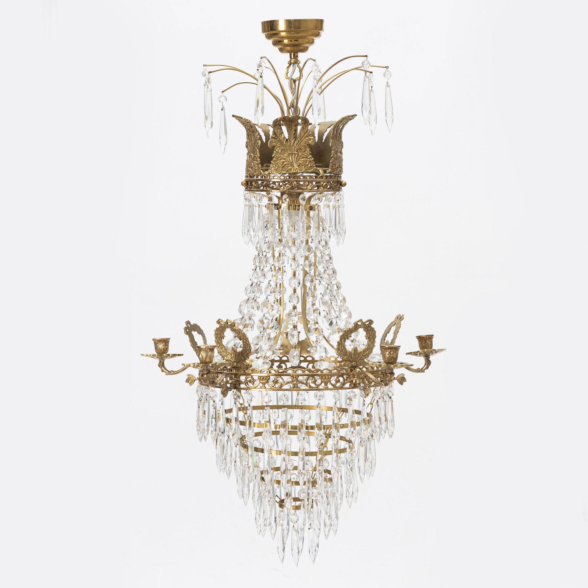 A 20th century chandelier.