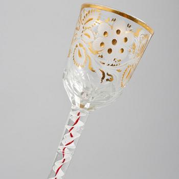 GLAS, ett par, troligen 1700-tal.