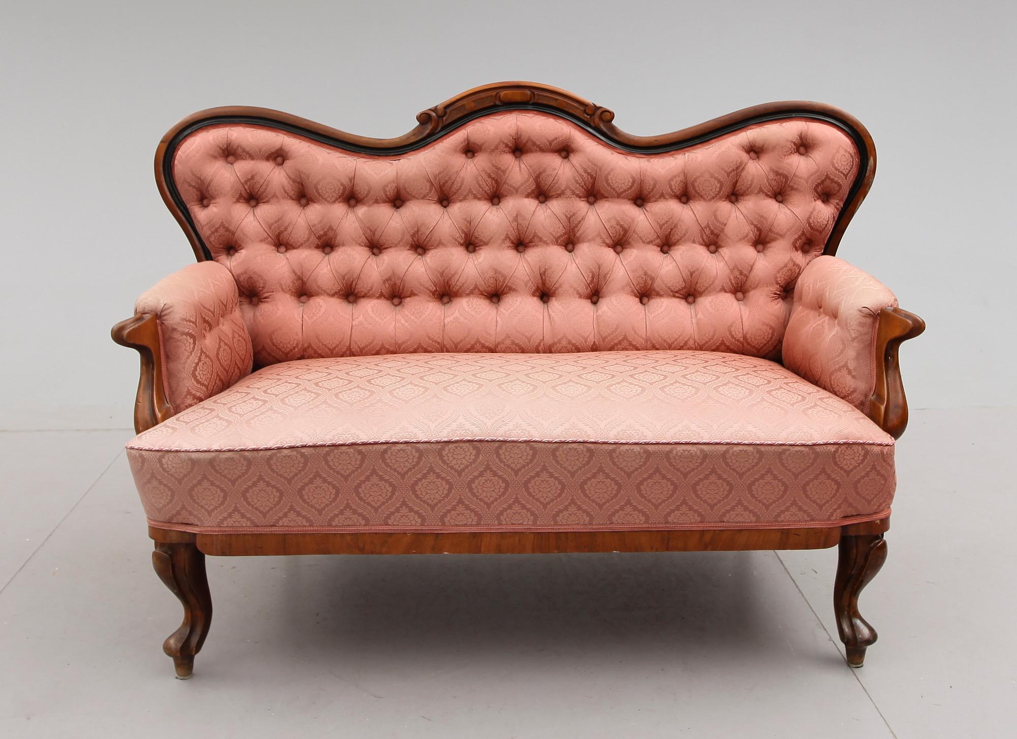 SOFFA, nyrokoko, 1800-talets andra hälft.